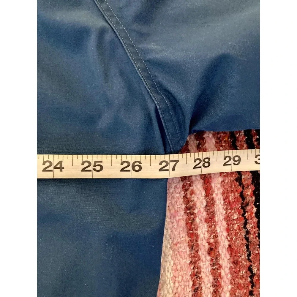 Vtg Woolrich Wool Blend Lined Parka Jacket Mens XL Blue Removable Hood USA Made - Picture 9 of 10